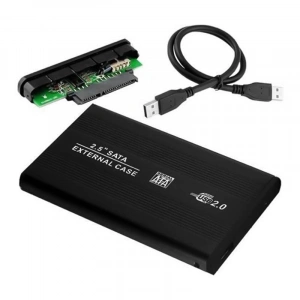 HARİCİ 2.5 USB 2.0 SATA HARDDISK KUTUSU SİYAH (5124)