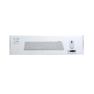 K-06 BEYAZ DOCK WIRELESS KABLOSUZ KLAVYE MOUSE S PL-374 (5124)