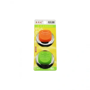KARE - 2Lİ  TENCERE KAPAK KULPU  KROM - RENKLİ PLASTİK SAPLI (5124)