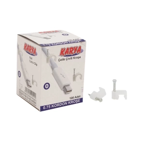 KROŞE 0 NUMARA 4 MM (0.75 YASSI KABLOLAR İÇİN) 100LÜ PAKET KARYA (5124)