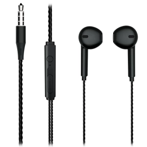 LECOO EH104B 3.5MM JACKLI KABLOLU KULAK İÇİ MİKROFONLU SİYAH KULAKLIK (5124)
