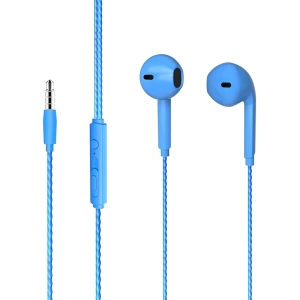LECOO EH104BL 3.5MM JACKLI KABLOLU KULAK İÇİ MİKROFONLU MAVİ KULAKLIK (5124)