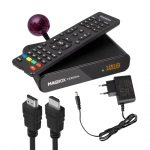 MAGBOX FEDERAL MİNİ HD + SCART TKGSLİ UYDU ALICISI (5124)