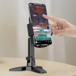 Masaüstü Telefon Standı 360 Derece Dönebilen Başlıklı Ayaklı Telefon Tripodu (5124)