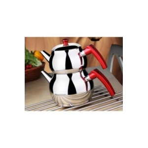 MİNİ 2LT KÜÇÜK BOY KÜRE ÇELİK ÇAYDANLIK SETİ (5124)