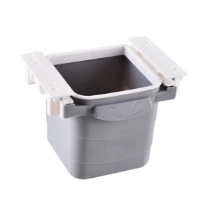 Mini Masa Çöp Kovası Plastik Tezgah Altı Geri Çekilebilir Yapışkanlı Görünmez Bölme Pratik (5124)