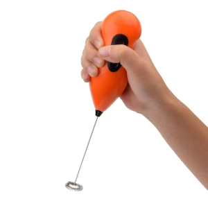 Mini Pilli Portatif Karıştırıcı Cappucino Maker Mikser - Renkli (5124)
