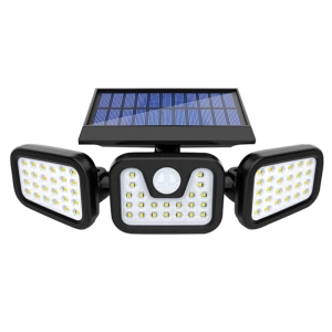 MX-W771A SENSÖRLÜ 3 MODLU 74 LEDLİ SOLAR AYDINLATMALI DUVAR LAMBASI (5124)