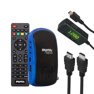 PLATO OSCAR ÇİFT USBLİ TKGSLİ DISPLAY GÖZLÜ+TUŞLU HD UYDU ALICISI (5124)
