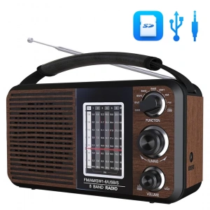 PORTATİF RADYO FM-USB-SD/MMC-AUX (88-108 FM FREKANS ARALIĞI) (5124)