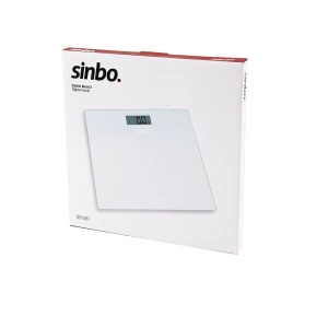SİNBO SBS-4451 DİJİTAL - PİLLİ BEYAZ CAM BANYO BASKÜL TERAZİ TARTI LCD EKRAN 180KG/100GR 26X26CM (5124)