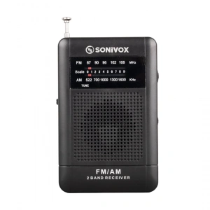 SİYAH RENK CEP TİPİ ANALOG FM RADYO VS-R115 (5124)