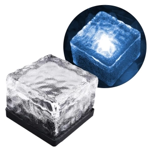 SOLAR LEDLİ MAVİ TUĞLA GÖRÜNÜMLÜ BAHÇE DEKORASYON AYDINLATMA (5124)