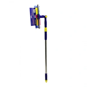 STAR Q 2 BAŞLI=CAMSİL ÇEKPAS - M.FİBER MOP=24.5CM 360 DERECE BAŞLIK CAMSİL - MOP UZAYAN METAL - PLS.SAP= 85-133CM (5124)