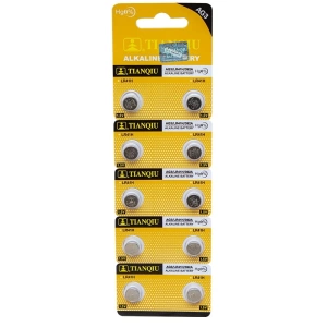 TIANQIU AG3 LR41 ALKALİN SAAT PİLİ 10LU PAKET *OXFORD (5124)