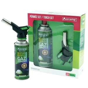 Turbo Torch Pürmüz Çakmak ve Kartuş Set (5124)