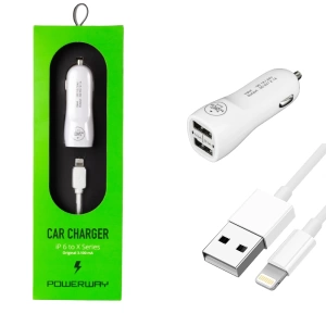 X3 3.1A İPHONE ARAÇ ÇAKMAKLIK ŞARJ ALETİ (5124)