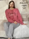 Fawn 9707 Battal Kadın Pijama