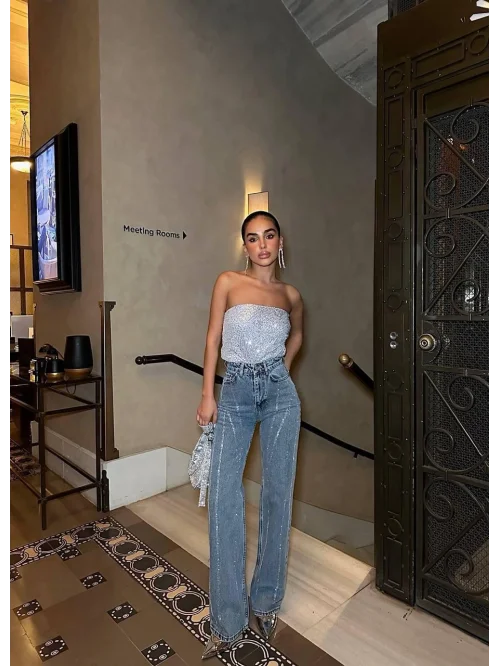 Freeblue Taşlı Palazzo