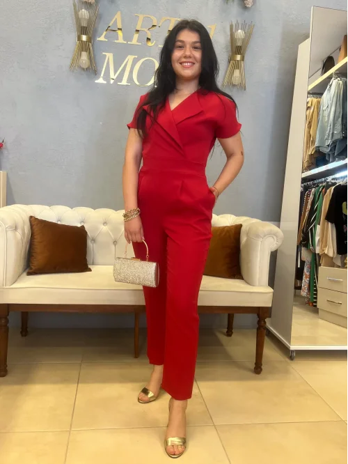 Jüment Marka Kırmızı Tulum