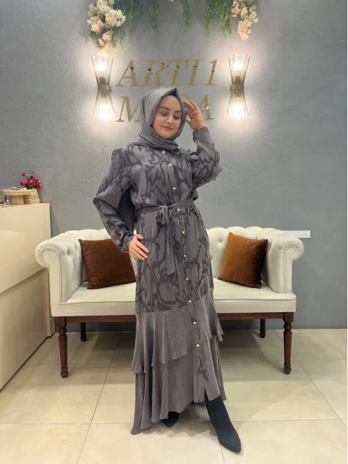 Otto İpek Kupra Elbise