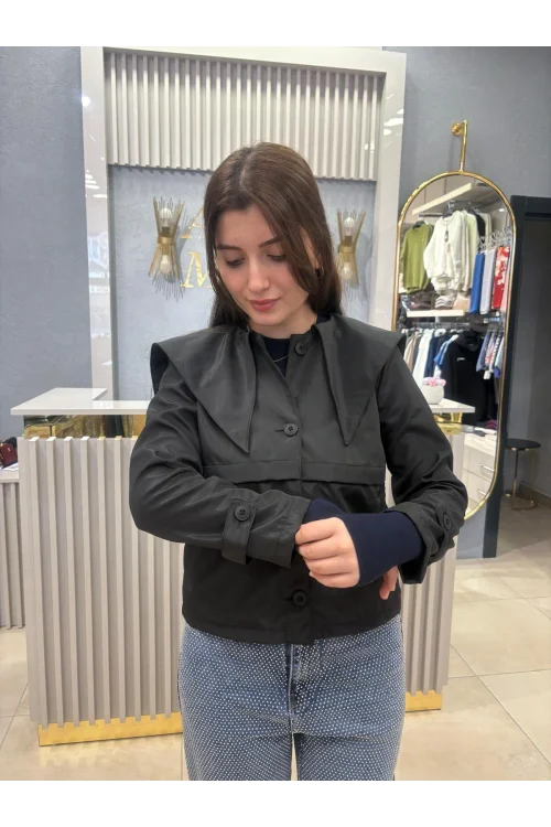 Artı 1 Bebe Yaka Kısa Trench