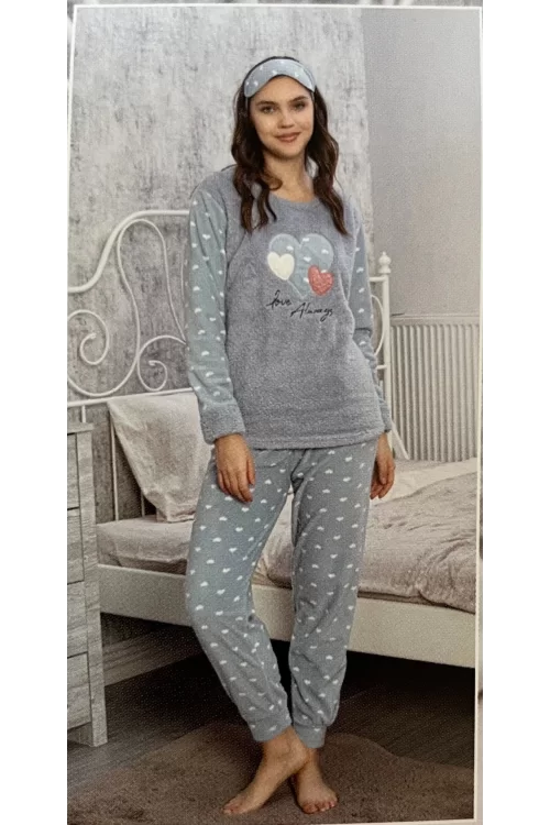 Fawn 3031 Kadın Peluş Pijama