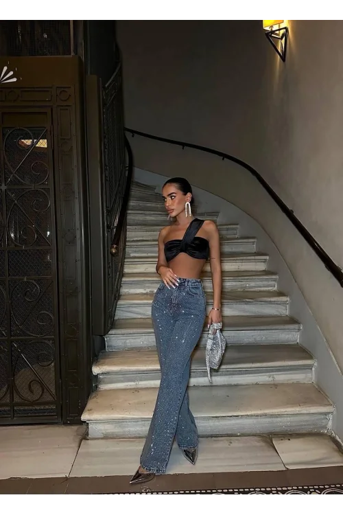 Freeblue Full Taşlı Palazzo