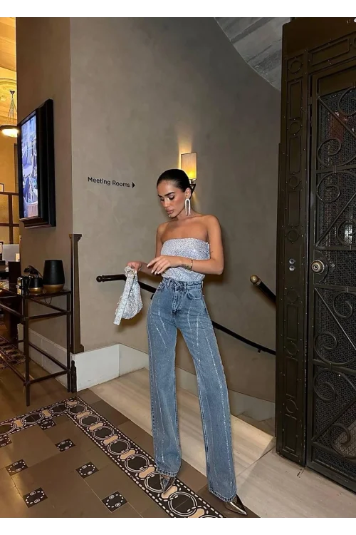 Freeblue Taşlı Palazzo