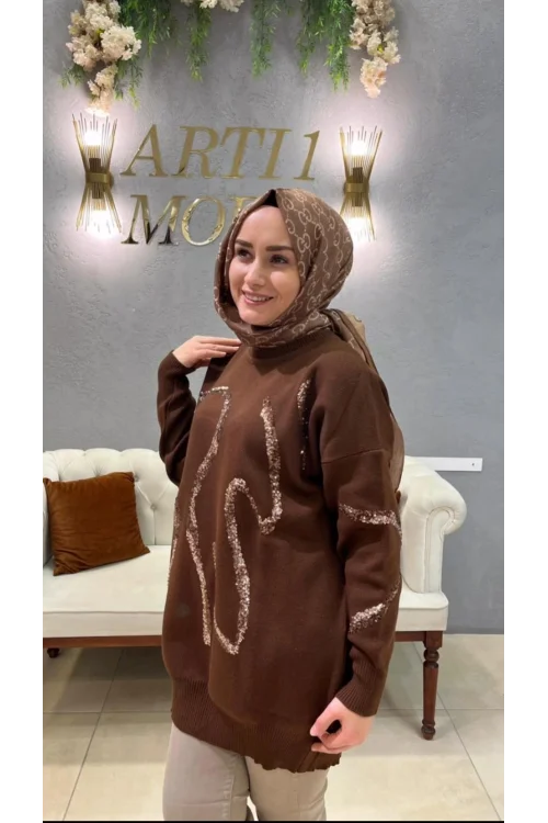 Karton Payetli Kazak