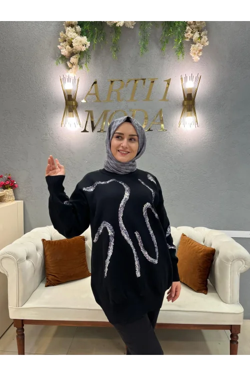 Karton Payetli Kazak