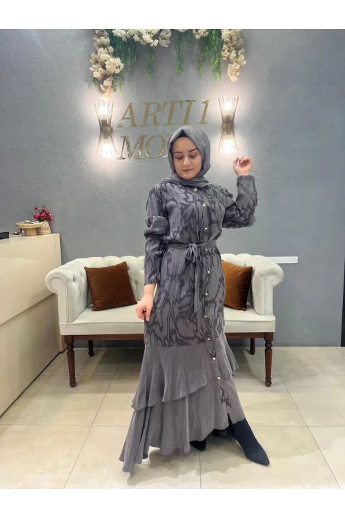 Otto İpek Kupra Elbise