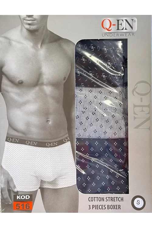 QEN 516 Erkek Üçlü Boxer