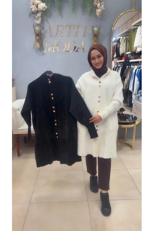 Uzun Angora Hırka