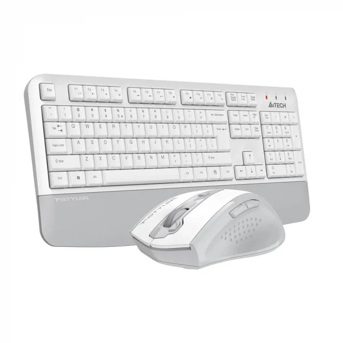 A4 Tech FG2500S Beyaz Plus 2.4GHz FN-MM Türkçe Q 3200DPI Klavye & Mouse Set