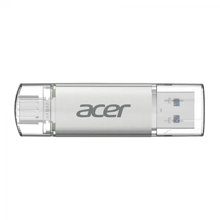 Acer 256GB USB 3.2 UT300-256GB USB-A+USB-C Çift Taraflı Metal Flash Bellek