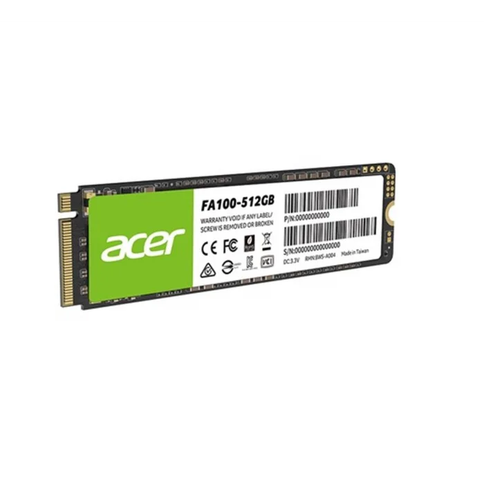 Acer 512GB FA100 3200-2200MB-s PCIe Gen3 x 4 M.2 SSD Disk