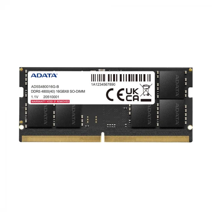 Adata 16GB DDR5 CL40 4800MHz 262Pin 1.1V Notebook Ram