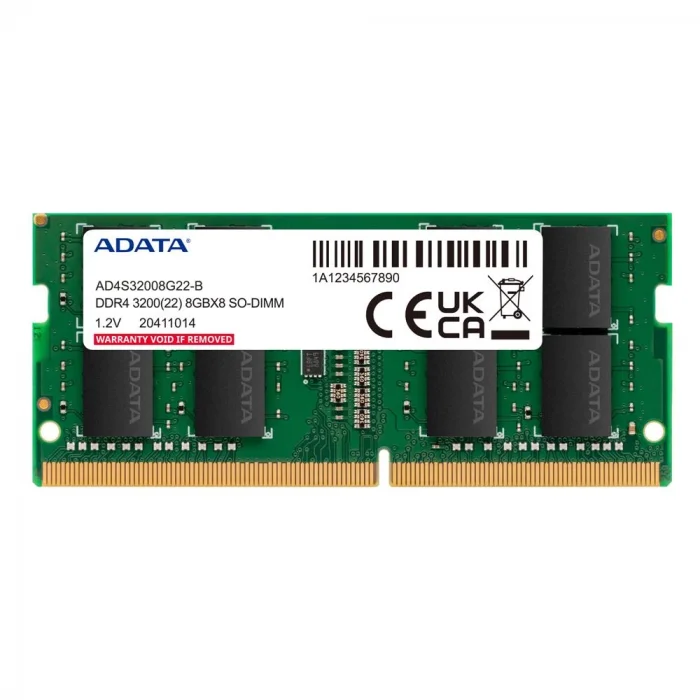 Adata 8GB DDR4 3200MHz 260Pin 1.2V Notebook Ram