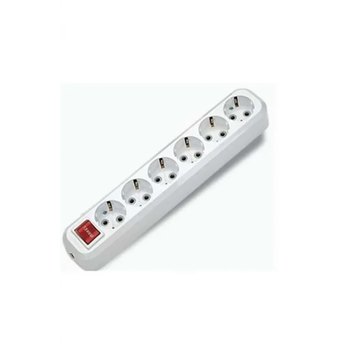 Almera 6lı Anahtarlı Topraklı Klemensli Priz (9160200)