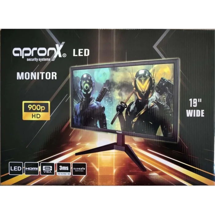 Apronx APX-NW19 900p 19 Led Vga+Hdmi Monitor