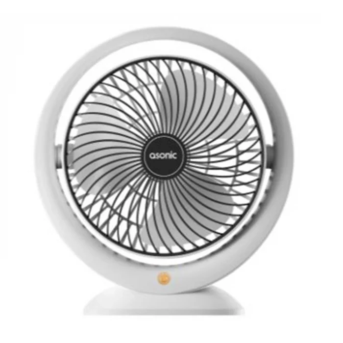 Asonic AFN25 Beyaz-Siyah Type-C Masaüstü Usb Fan