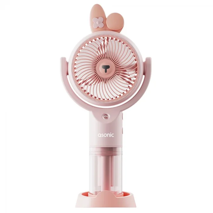 Asonic AFN26 Pembe 500mAh 2 Kademe Nemlendirici Sprey USB Fan