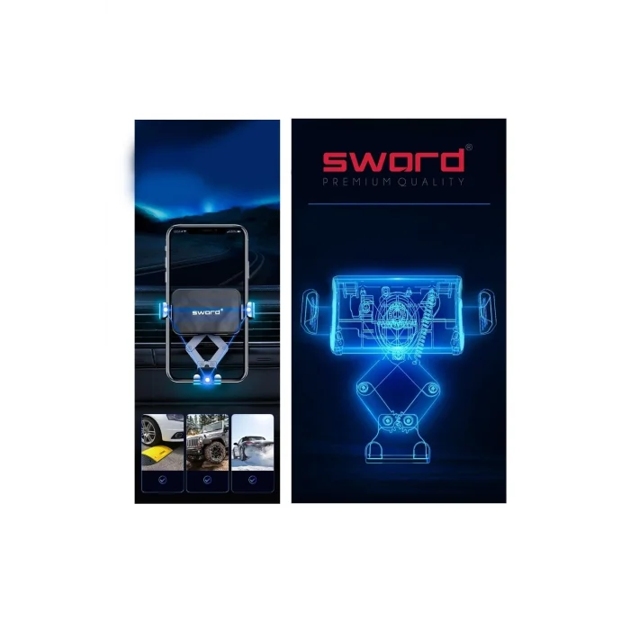 SWORD Ayarlanabilir Araç İçi Telefon Tutucu Her Telefon İle Uyumlu SW-AYR