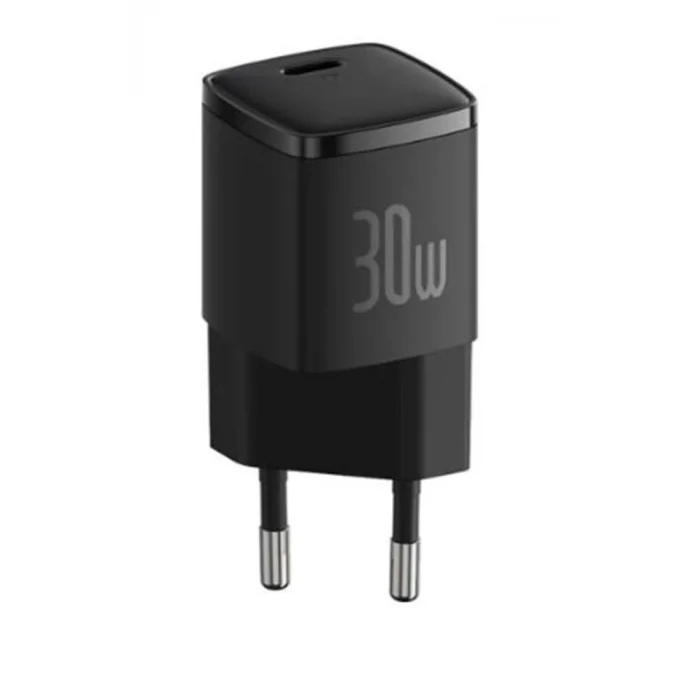BASEUS CCXF000301 Cube Pro USB-C Hızlı Şarj Cihazı 30W Siyah