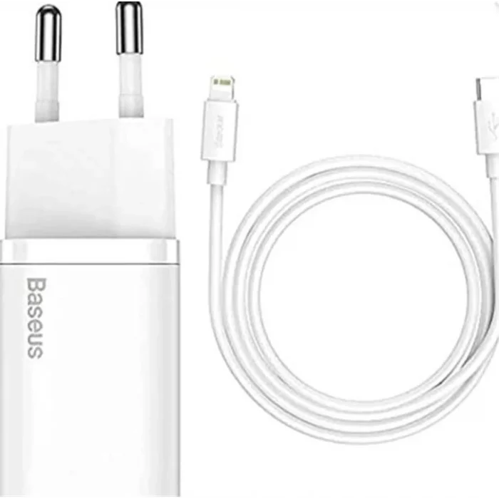 Baseus TZCCSUP-B02 20W C+C Beyaz Şarj Aleti