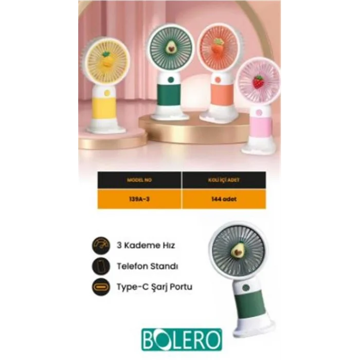 Bolero Mini Fan 139A-3 (SPG387)