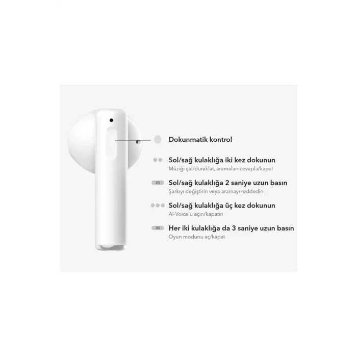Honor Choice Earbuds X2 TWS Kulak İçi Bluetooth Kulaklık Beyaz