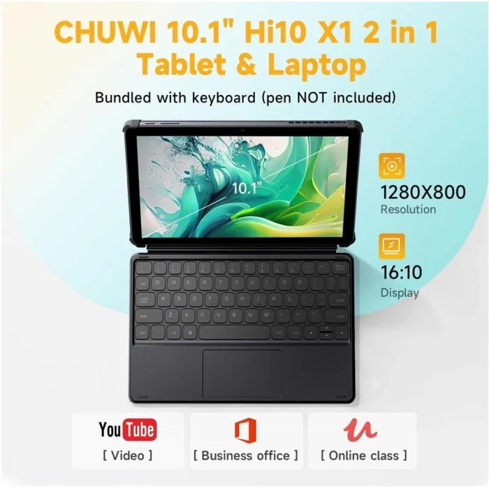 Technopc Signtech 12NS 11.97 IPS FHD 8Core 2GHz 8-256GB 5-13MP Deri Kılıf Aktif Kalem+Klavye Tablet