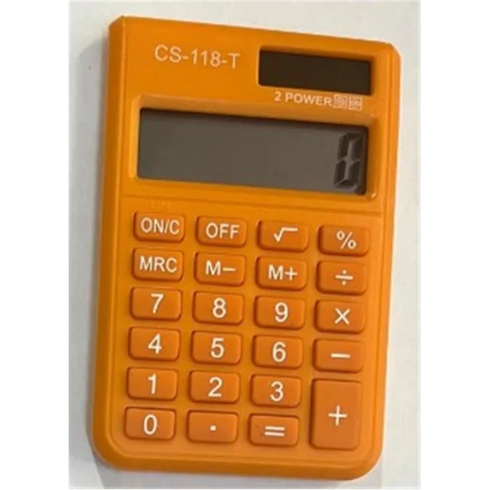 CSL CS-118-T Turuncu 8 Hane Cep Tipi Hesap Makinesi